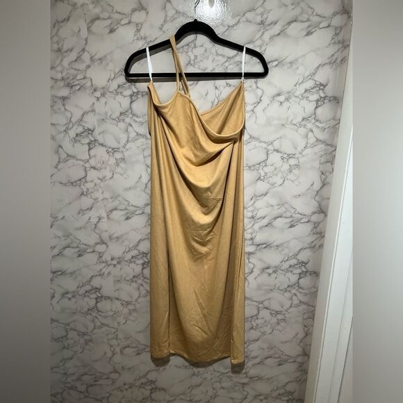 ELOQUII Asymmetric Strapped Ribbed Dress - Picture 2 of 9